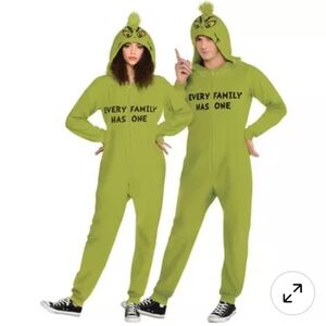Grinch One Piece Zipster Costume